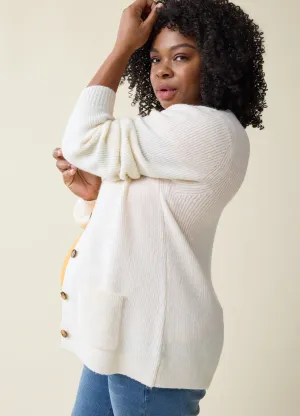 The Hug Maternity   Nursing Cardigan Cream