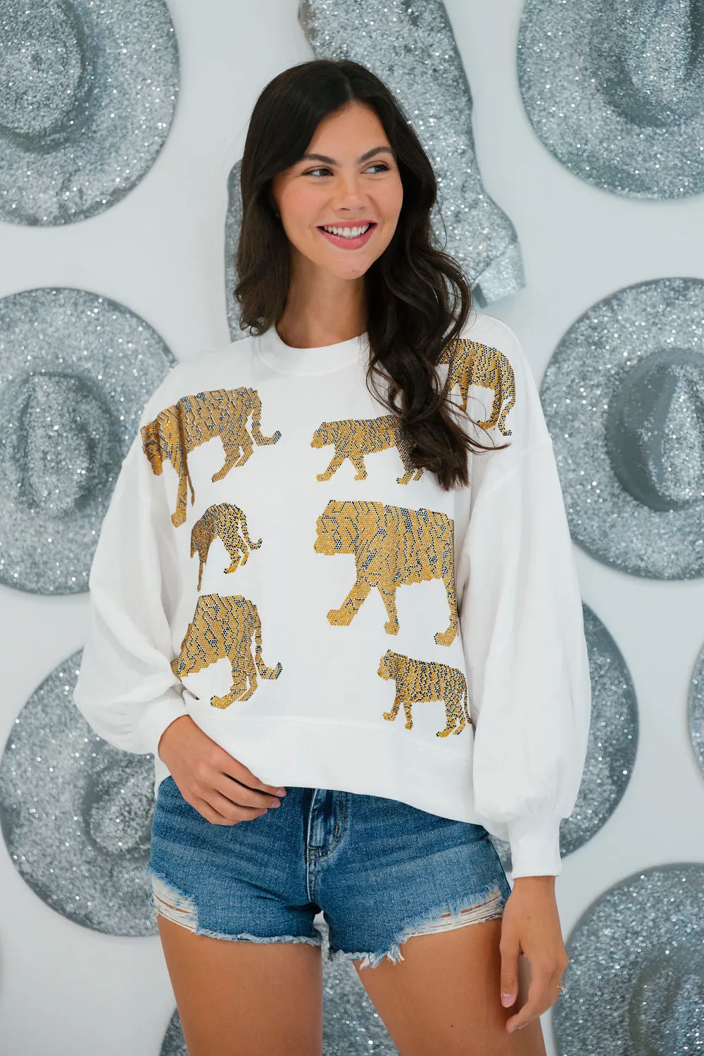 TIGER LOVER WHITE PULLOVER