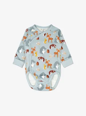 Woodland Animals Wraparound Babygrow