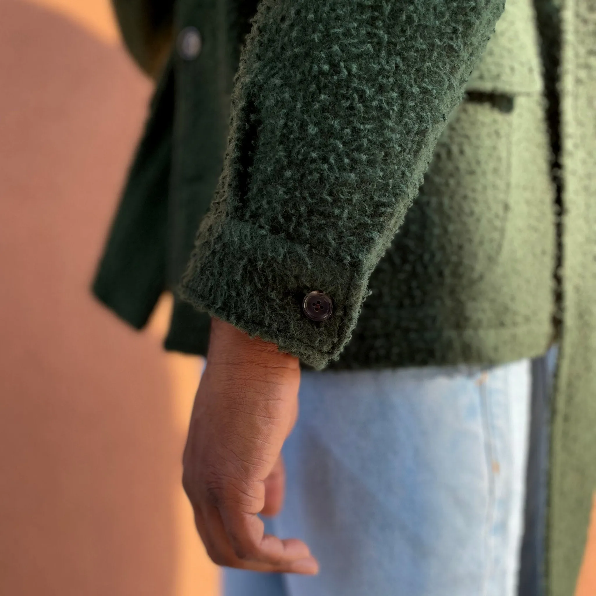 x Sartoria Carrara : field jacket in Pine Green Casentino wool [PRE-ORDER BALANCE]