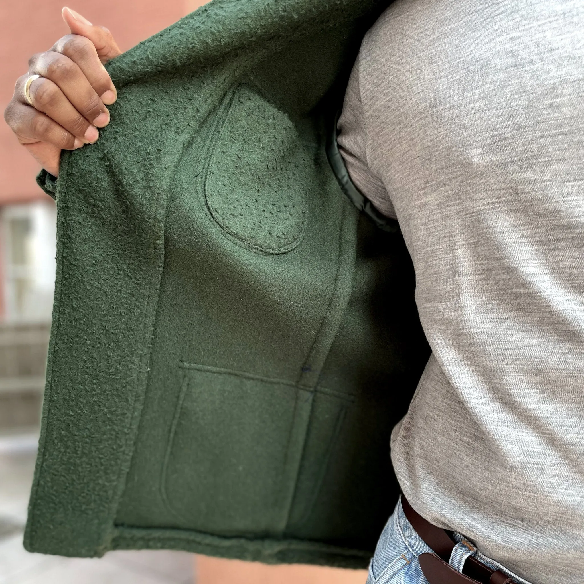 x Sartoria Carrara : field jacket in Pine Green Casentino wool [PRE-ORDER BALANCE]