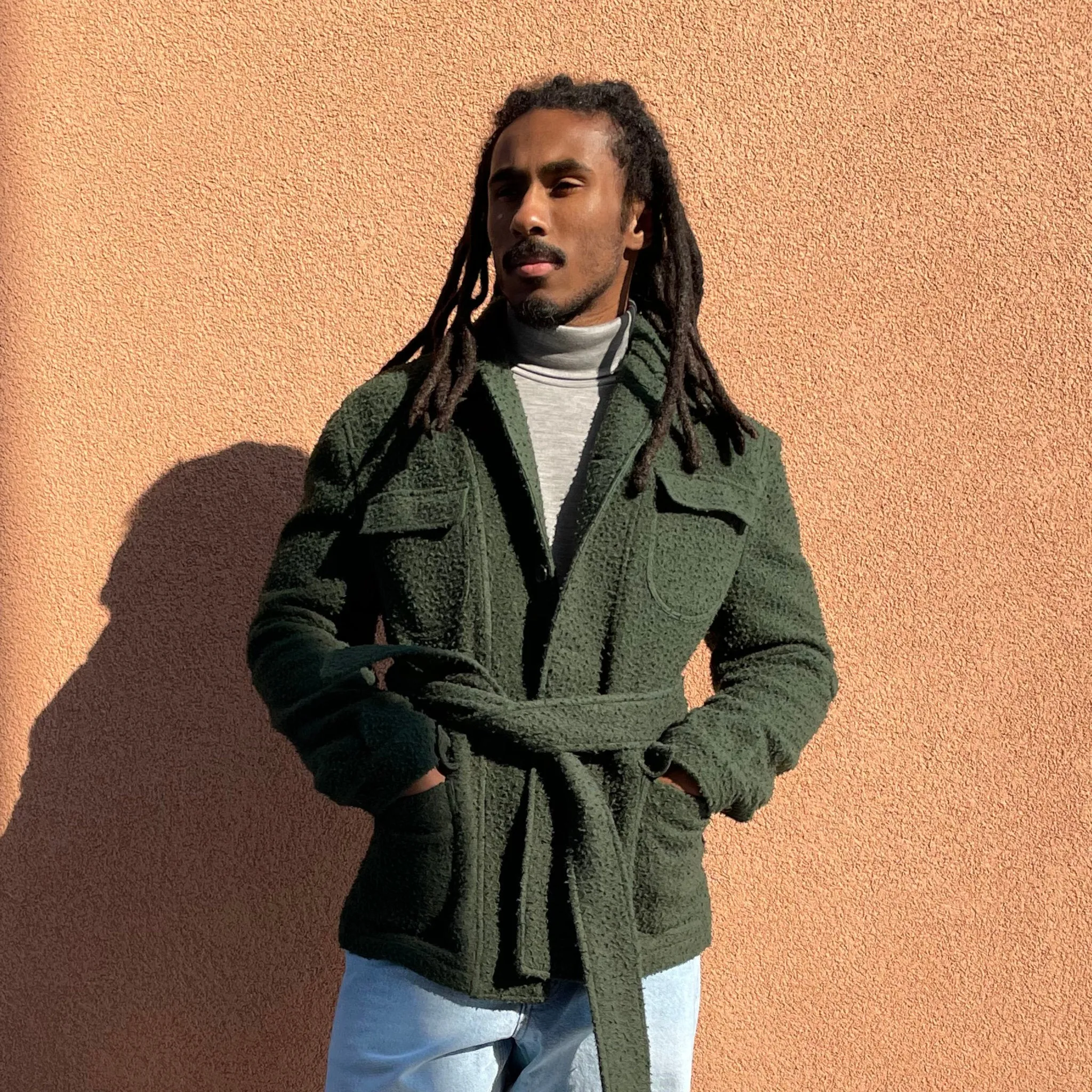 x Sartoria Carrara : field jacket in Pine Green Casentino wool [PRE-ORDER BALANCE]