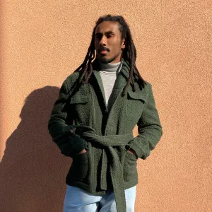 x Sartoria Carrara : field jacket in Pine Green Casentino wool [PRE-ORDER BALANCE]