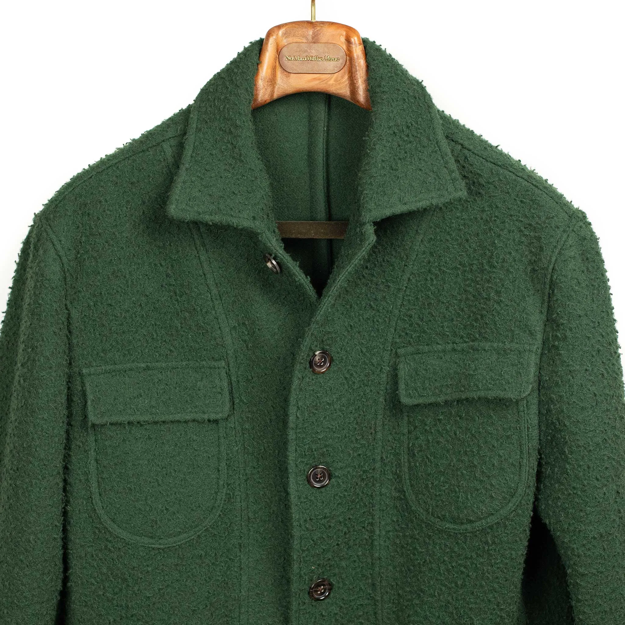 x Sartoria Carrara : field jacket in Pine Green Casentino wool [PRE-ORDER BALANCE]